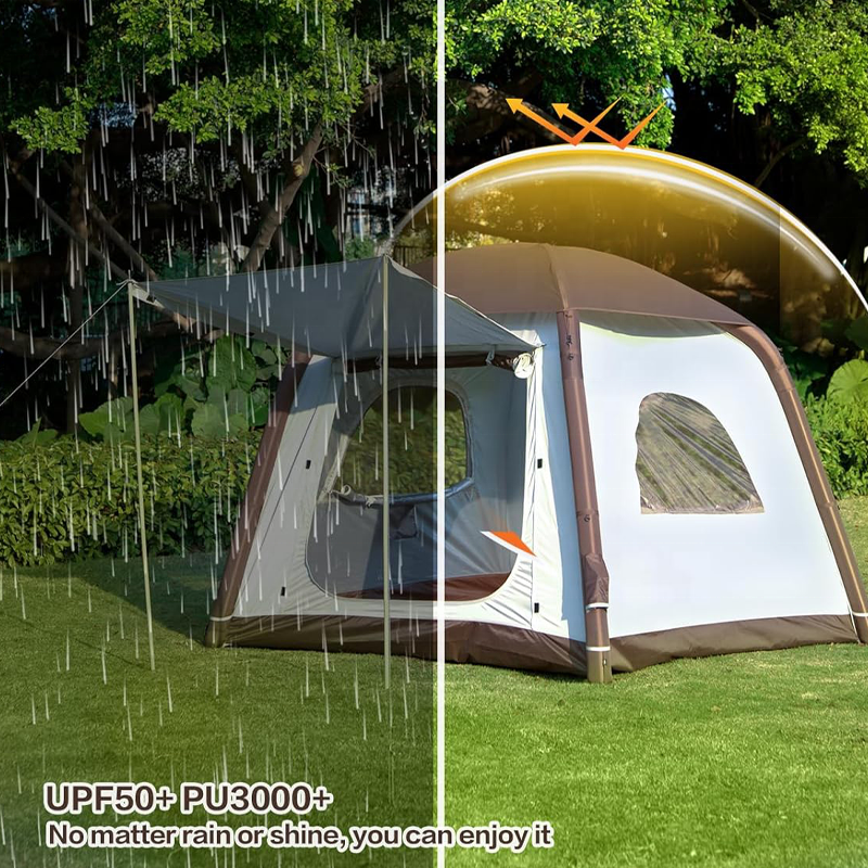 Hot sale Family Tents Camping Outdoor Waterproof 2-4 People ultralight Camping Inflatable Tent