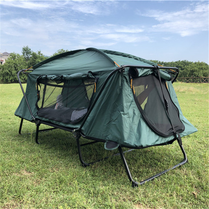 Wholesale High Quality Outdoor Tent Bed Folding Camping Tent Cot  Waterproof Tent Cot For 2 Person