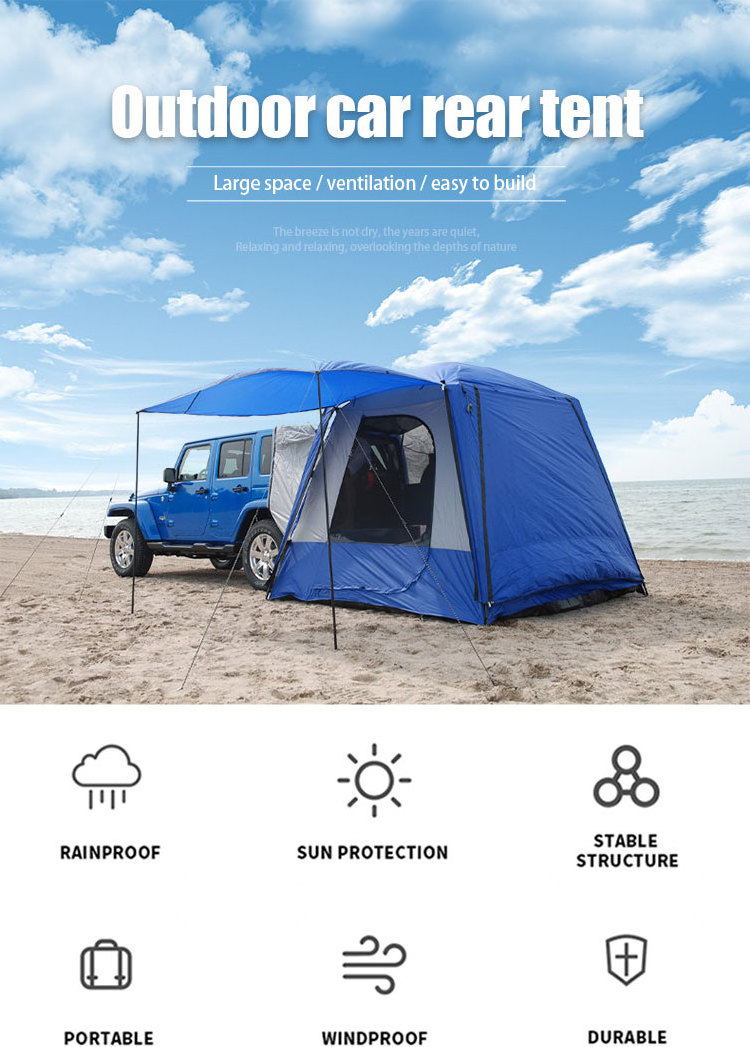 2022 Hot Selling Portable SUV Tent Tailgate Shade Car Tent Canopy for Outdoor tent Camping Car Travel