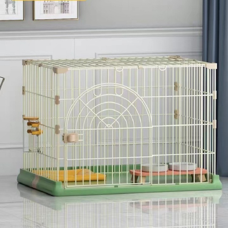 Wholesale Thickened Pet Cages Small Medium Large Dogs Cats Rabbits Indoor Steel Metal Iron Wire Cage Dog Kennels