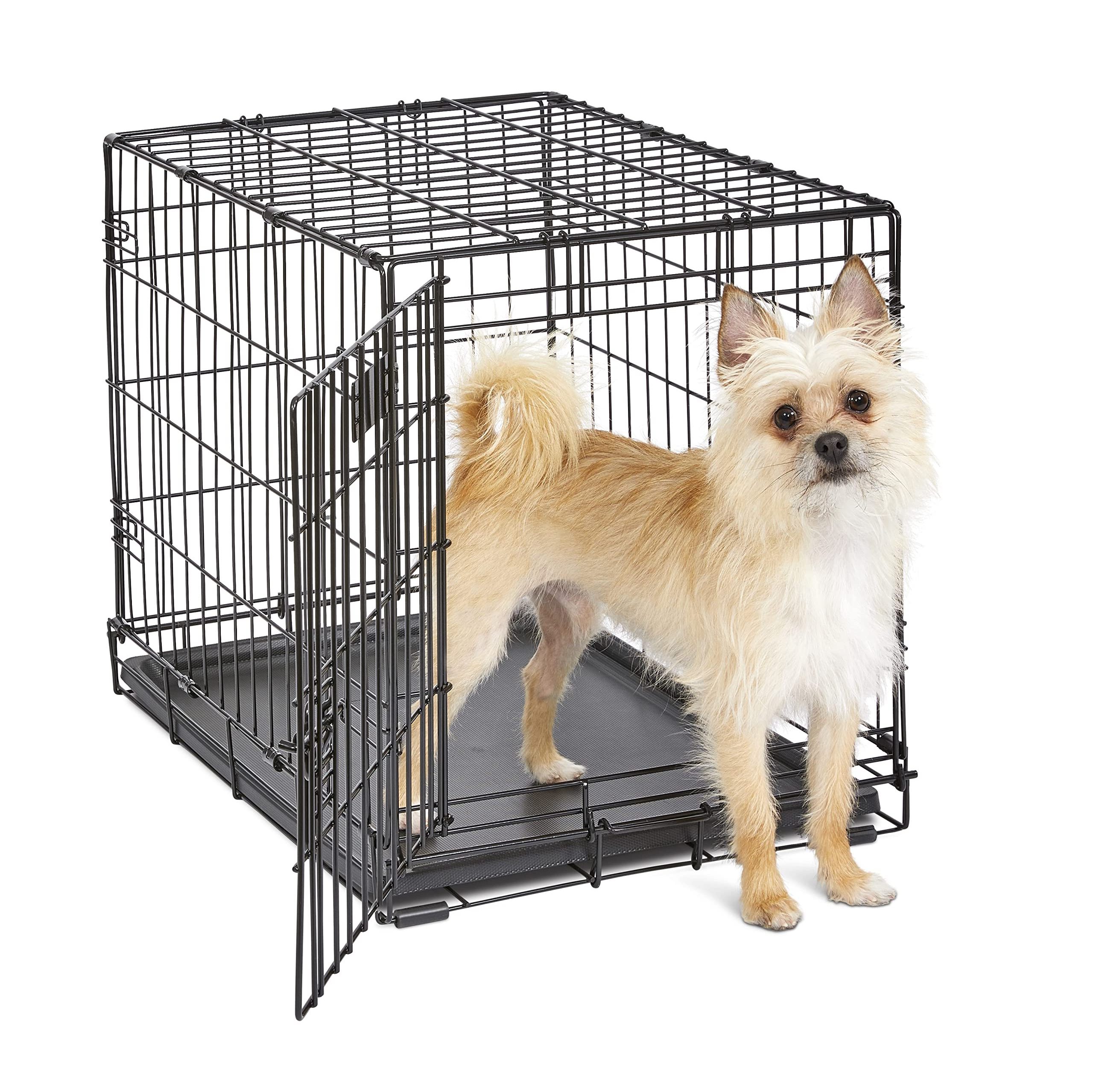 Yollen Wholesale 36 inches foldable sturdy indoor outdoor black metal  house dog kennels crate pet cage for large dog