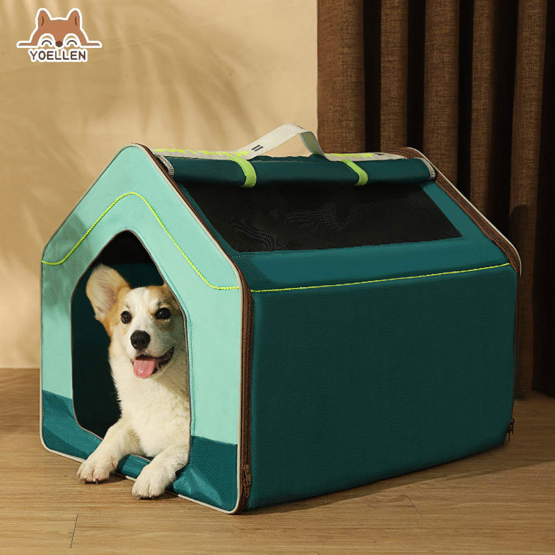 YOELLEN Wholesale hot selling Kennel Four Seasons General Purpose car folding dog cage Small pet supplies Dog house  indoor tent