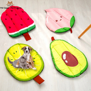 YOELLEN RTS wholesale hot selling summer colorful cooling cute fruit print design pet mats accessories cat dog other pet beds