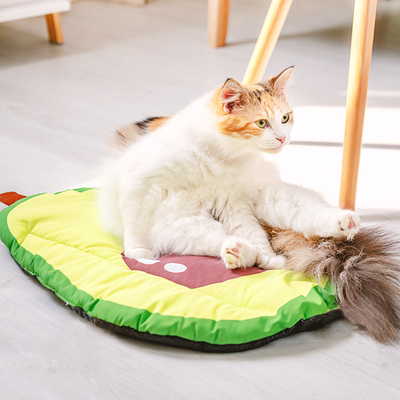 YOELLEN RTS wholesale hot selling summer colorful cooling cute fruit print design pet mats accessories cat dog other pet beds