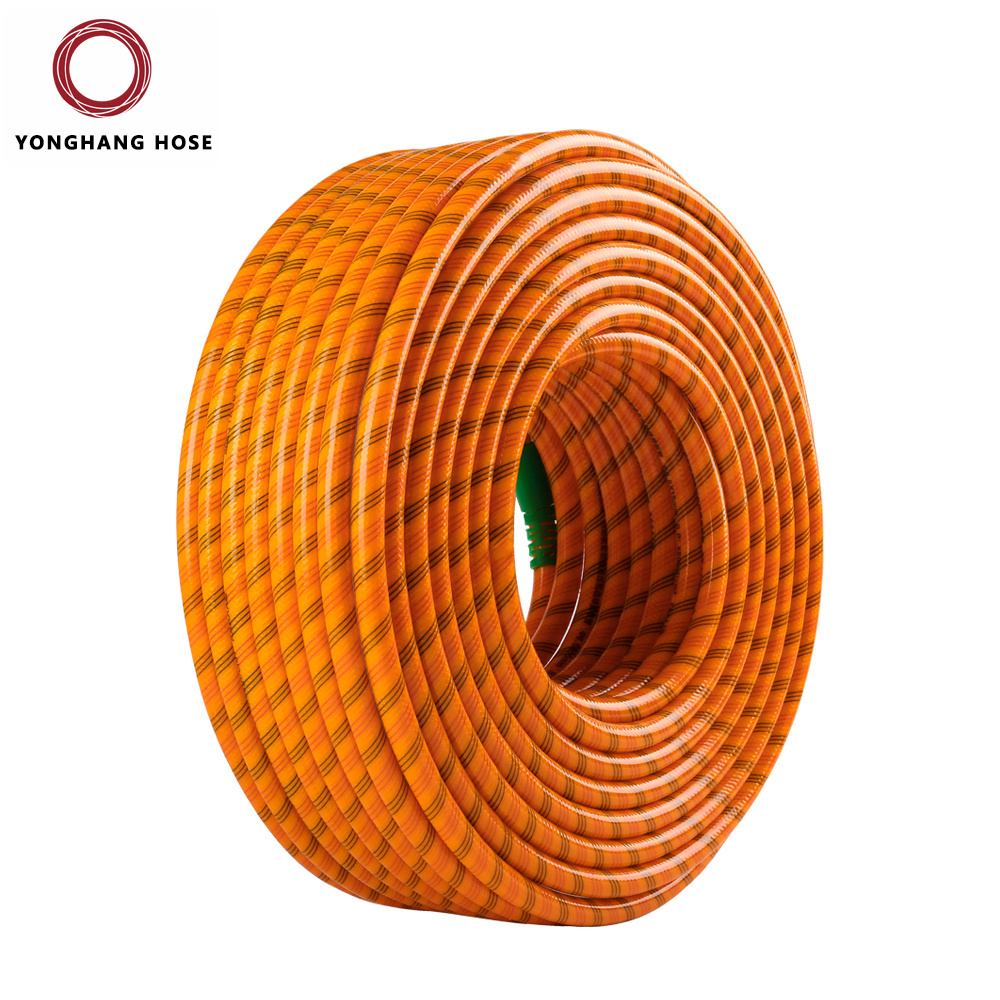 Factory five layers orange flexible spray irrigation hose pvc water hose pipe