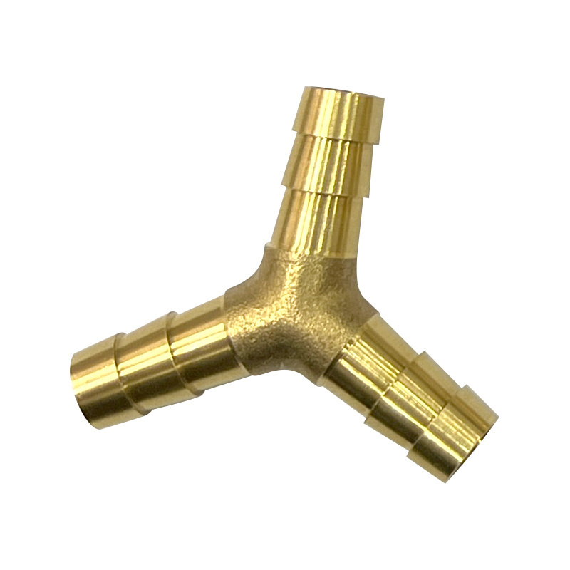 Heat resistant Y/T/straight shape tube connector fittings copper brass water pipe joint