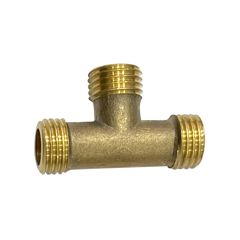 Heat resistant Y/T/straight shape tube connector fittings copper brass water pipe joint