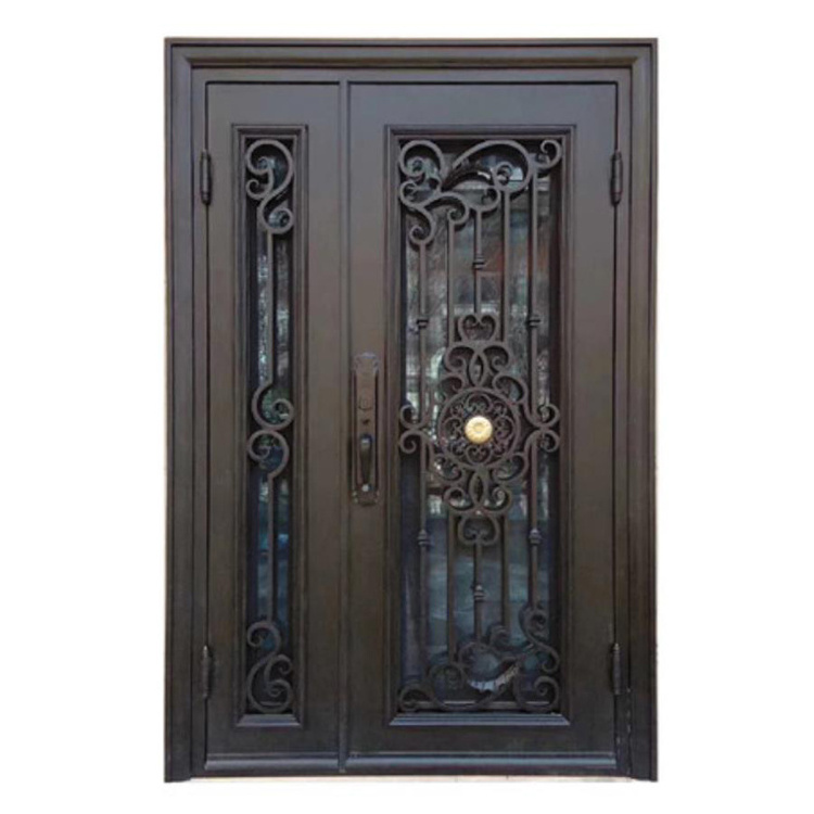 ABYAT Wrought Iron Door Metal French Lowes Wrought Iron Storm Doors