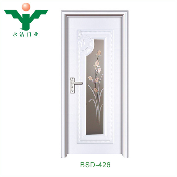 ABYAT Toilet Door Design Aluminium Bathroom Door With Frosted Glass