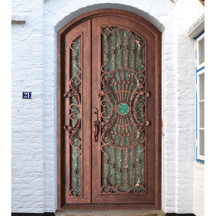 ABYAT Wrought Iron Door Metal French Lowes Wrought Iron Storm Doors