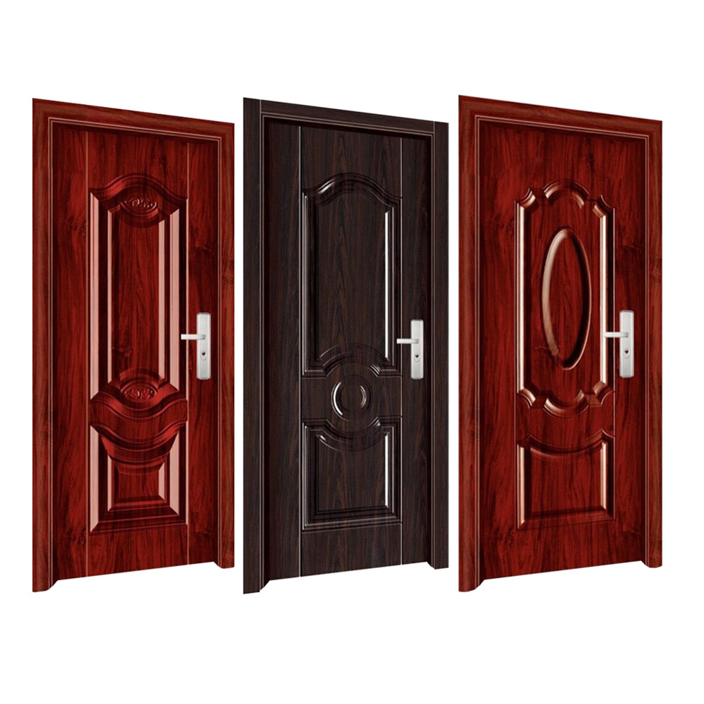 ABYAT Modern Design Metal Steel And Wood Front Door House Bedroom Interior Security Steel Wooden Doors