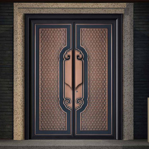 ABYAT Entrance Double Exterior Security Steel Door Hotel Steel Prehung Entry Doors