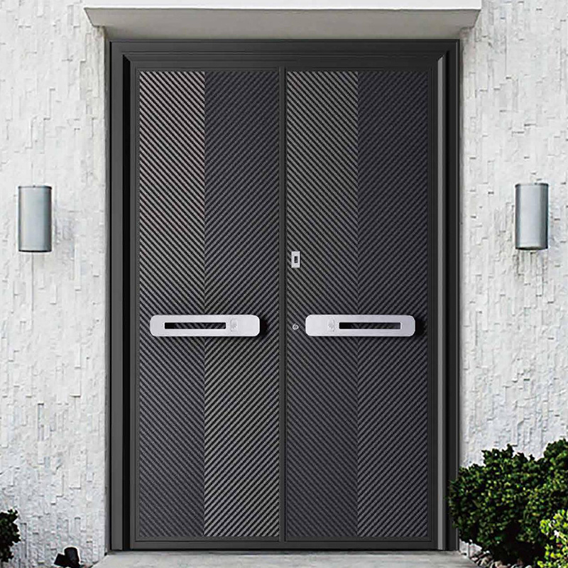 ABYAT Entrance Double Exterior Security Steel Door Hotel Steel Prehung Entry Doors