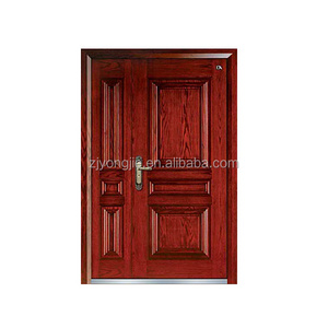 New design Open Style Swing wood glass door design