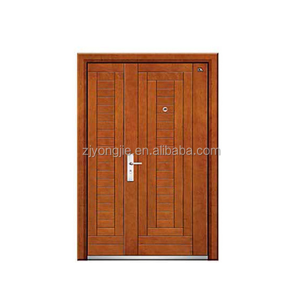 New design Open Style Swing wood glass door design