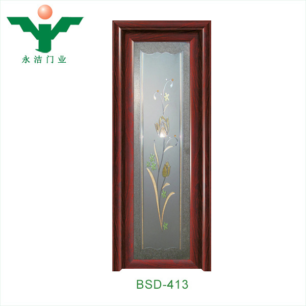 ABYAT Waterproof Interior Aluminum Alloy Fiberglass Bathroom Swing Door