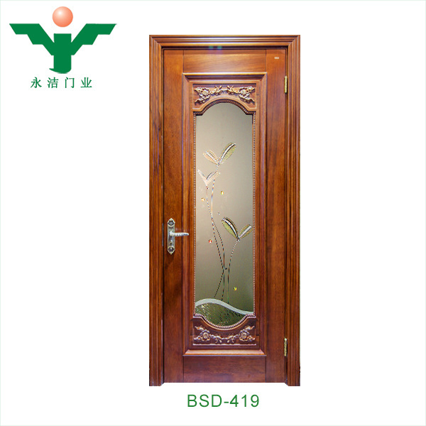 ABYAT Waterproof Interior Aluminum Alloy Fiberglass Bathroom Swing Door