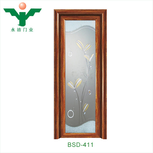 ABYAT Toilet Door Design Aluminium Bathroom Door With Frosted Glass