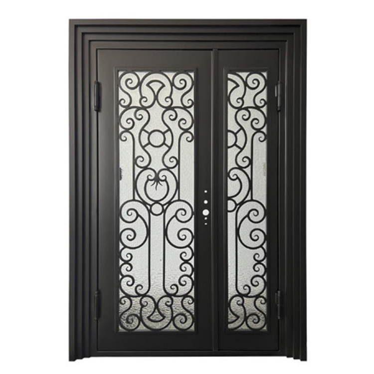 ABYAT Wrought Iron Door Metal French Lowes Wrought Iron Storm Doors