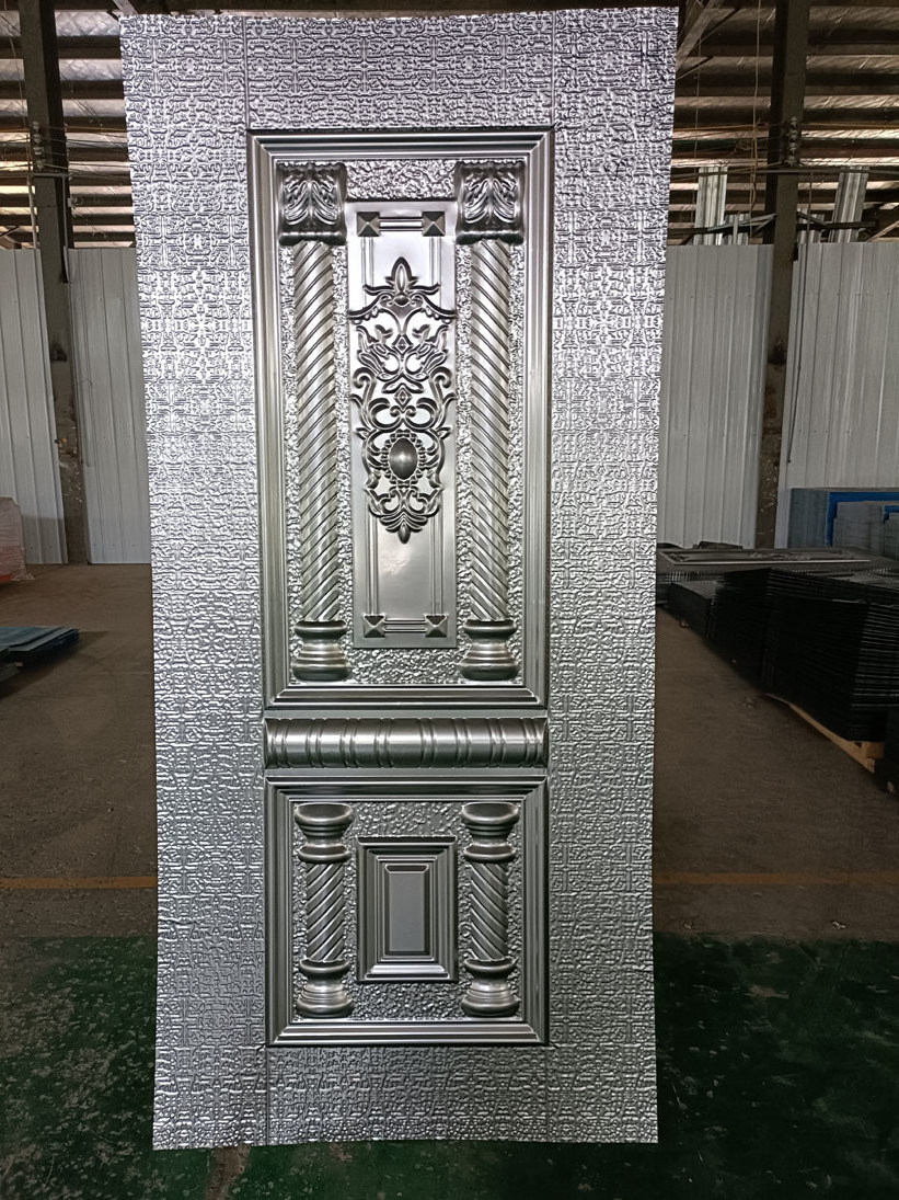 ABYAT Latest Design Embossed Metal Door Skin Panel 1.5mm Moulded Cold Rolled Sheet For Door