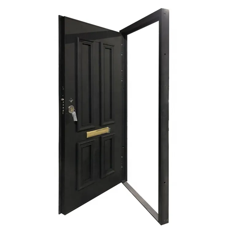 ABYAT Modern Design Metal Steel And Wood Front Door House Bedroom Interior Security Steel Wooden Doors