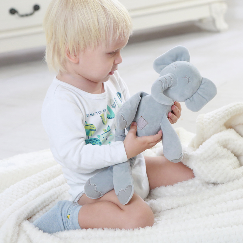 36cm Long-legged Elephant Cute Plush Toy Cute Baby Sleep Comforting Doll Plush Animal Toy Home Decoration Toy Child Toddler Gift