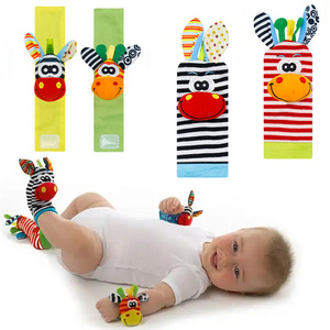 Infant Baby Socks Rattle Wrist Rattle and Foot Socks 0~36 Months Shoes Baby Socks Rattles