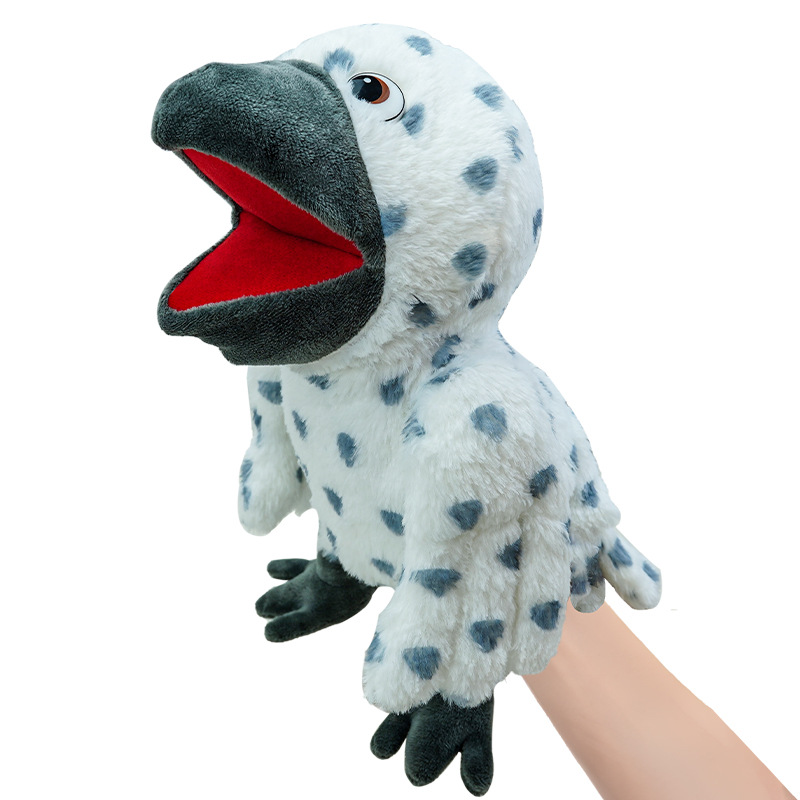 New arrival plush toys parrot hand puppet children's educational doll prop bird finger puppet wholesale