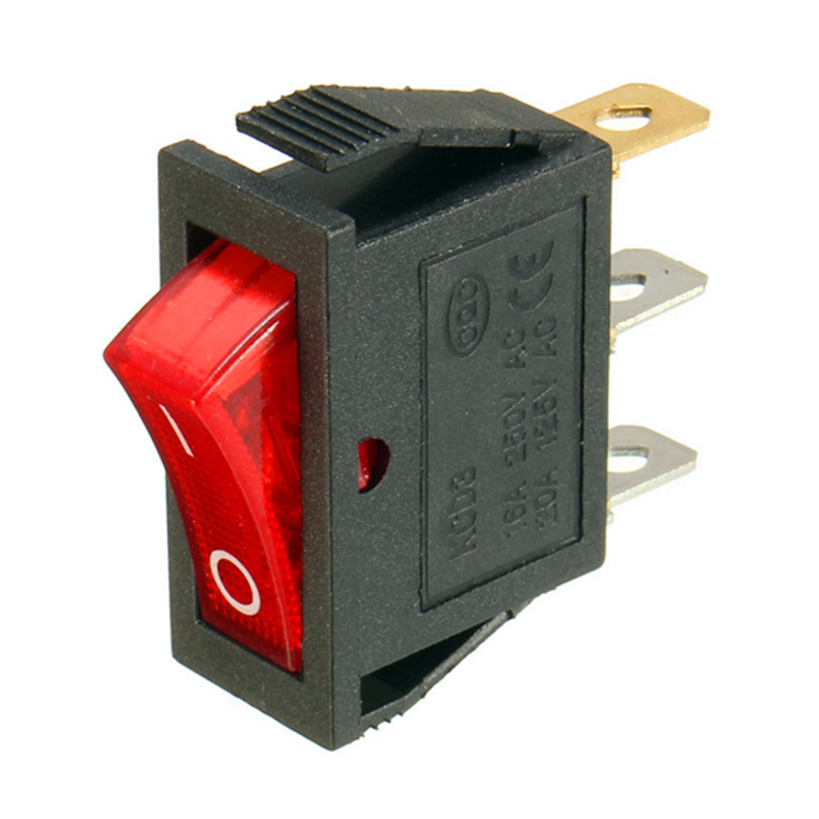 KCD3-101N 2 Position ON OFF Single Pole T125 55 Rocker Switch 12v rocker switch