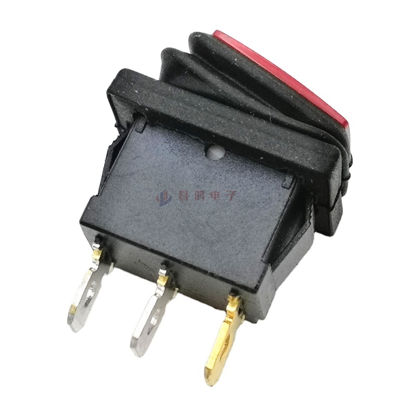 KCD1 water proof switch 10A 125VAC ON OFF 3PIN 2position Waterproof Mini 12V Rocker Switch With Solder Terminal