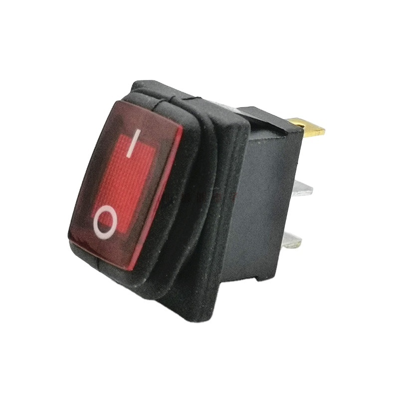 KCD1 water proof switch 10A 125VAC ON OFF 3PIN 2position Waterproof Mini 12V Rocker Switch With Solder Terminal