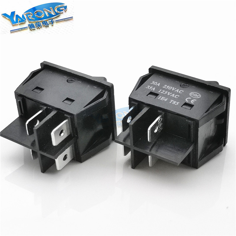 Rocker switch KCD4  Long life safety ON-OFF  4pins Large Size Large current    rocker high power switch 30A 250VAC