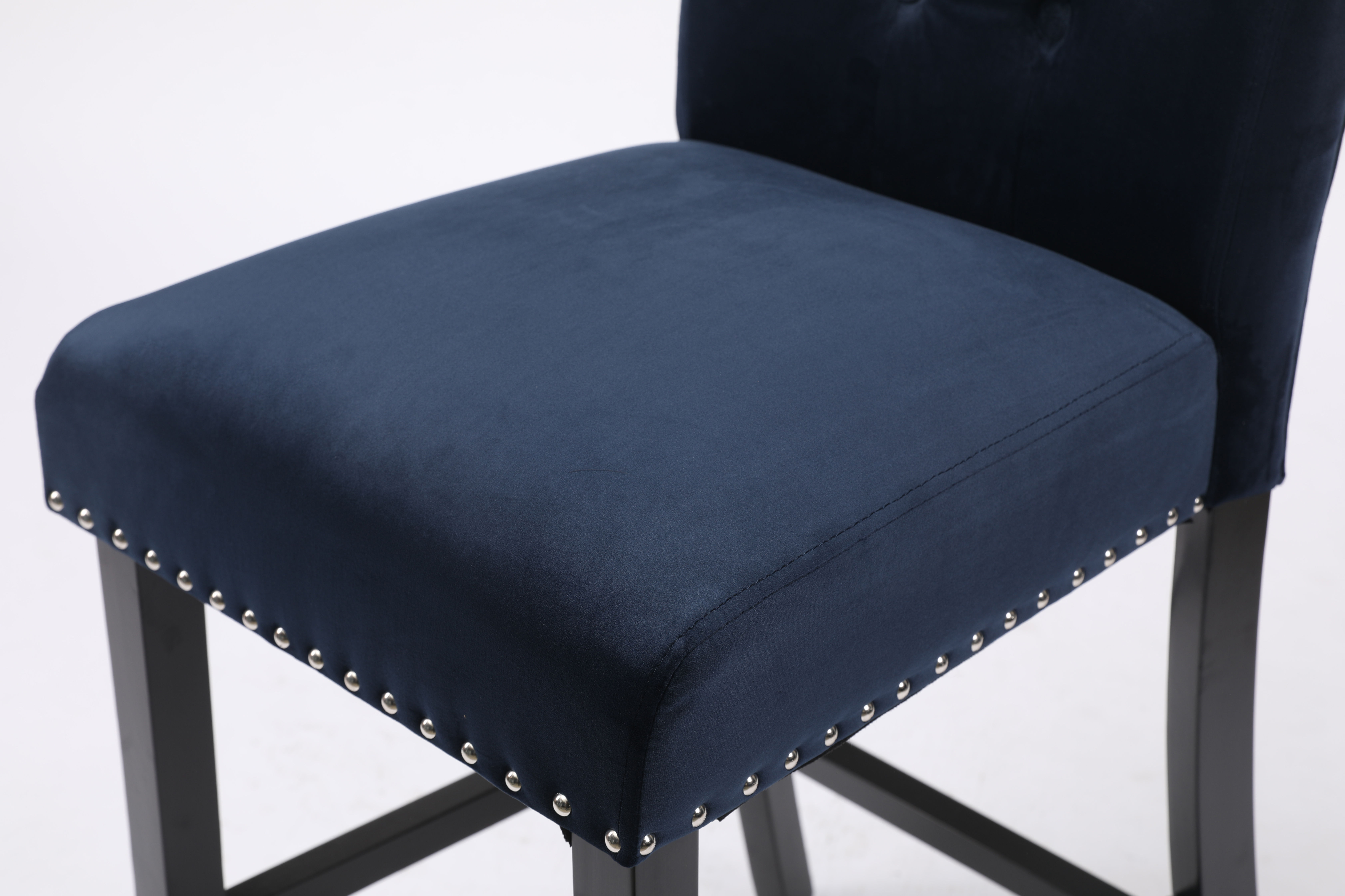 Cotton Navy Blue Solid Wood Bar Chair Superior Quality 2021 New Made in China Modern Commercial Furniture Casino Machine Chair