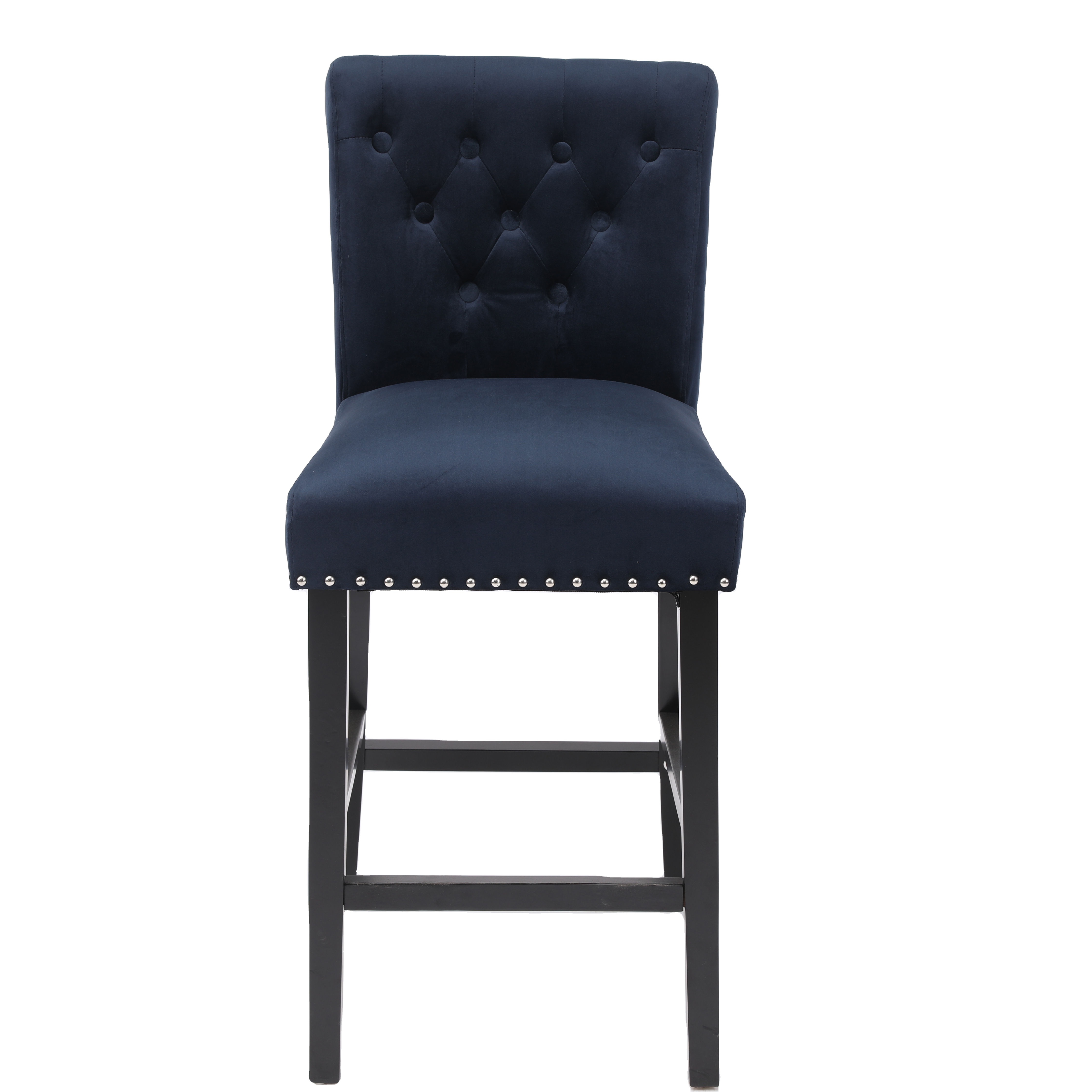 Cotton Navy Blue Solid Wood Bar Chair Superior Quality 2021 New Made in China Modern Commercial Furniture Casino Machine Chair