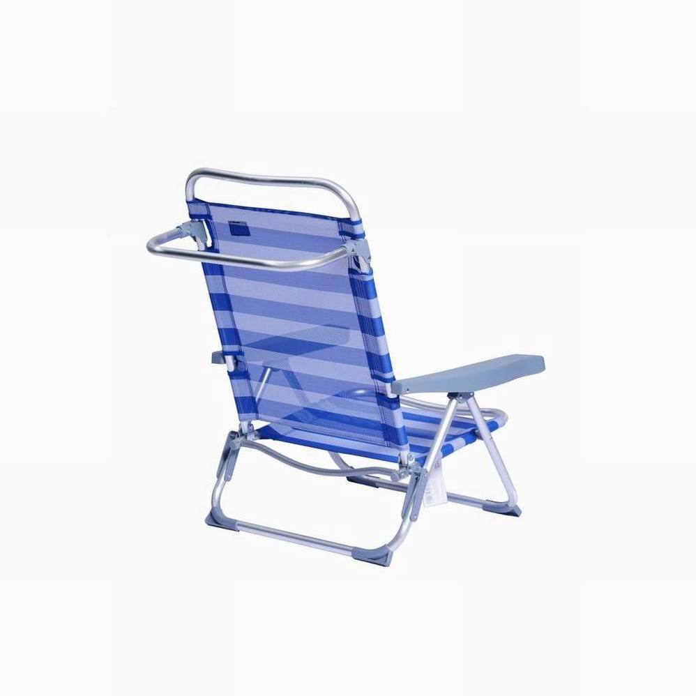 Custom Portable Backpack Beach Chair Wholesale Transformable Adult Sketch Armrest 5 Positions Aluminum Beach Chair