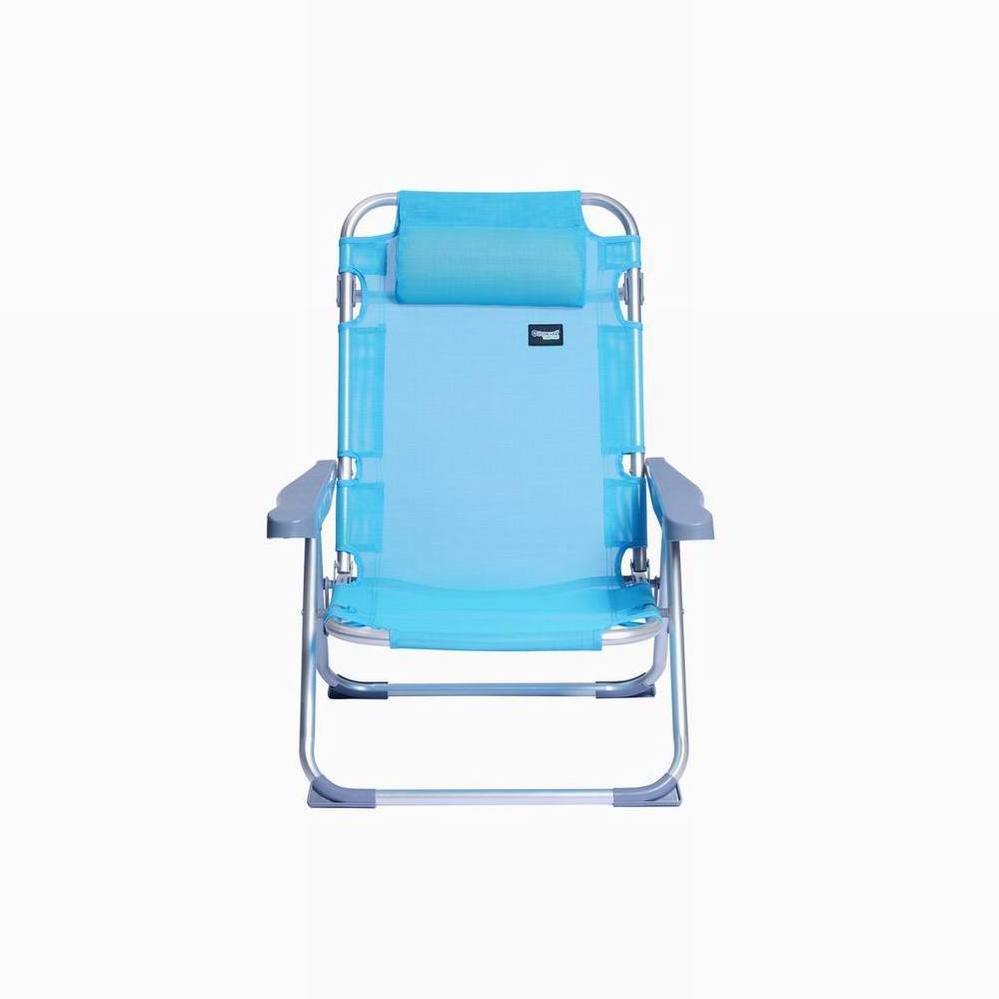 Wholesale Outdoor Aluminum Portable Folding Outdoor Leisure Folding Beach Chair Fabric 5 Position Aluminum Beach Chair