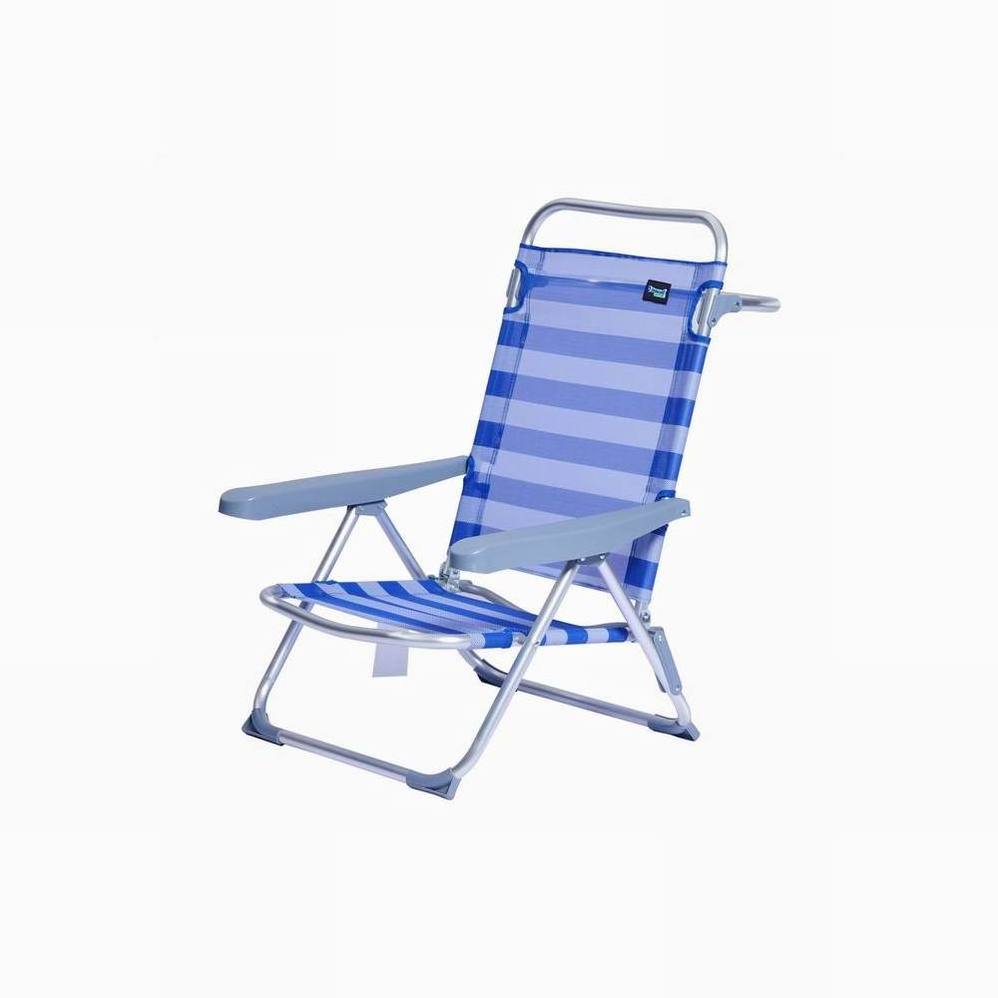 Custom Portable Backpack Beach Chair Wholesale Transformable Adult Sketch Armrest 5 Positions Aluminum Beach Chair