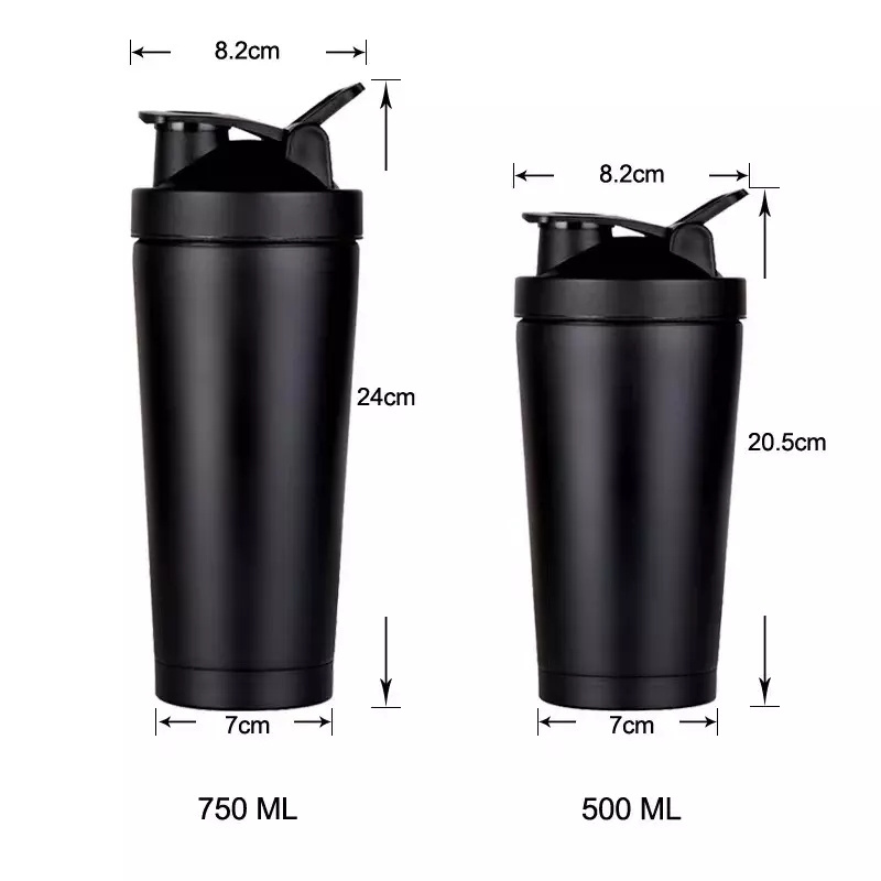 Wholesale Bpa Free Custom Stainless Steel Bottle Shaker Protein Bottle Fitness Shaker