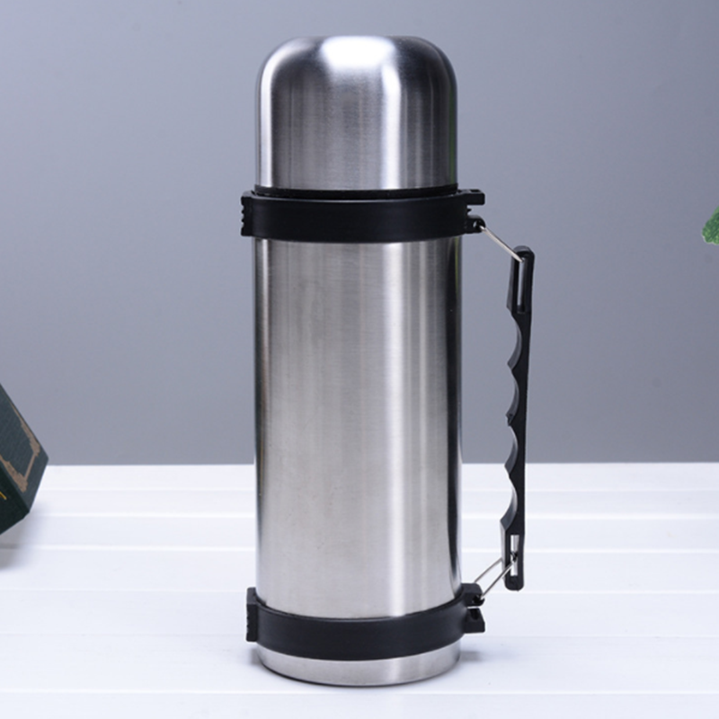 whole sales double wall Stainless steel Insulated 34oz. 50oz 64oz Vacuum Thermos Flask Travel Pot With Handle