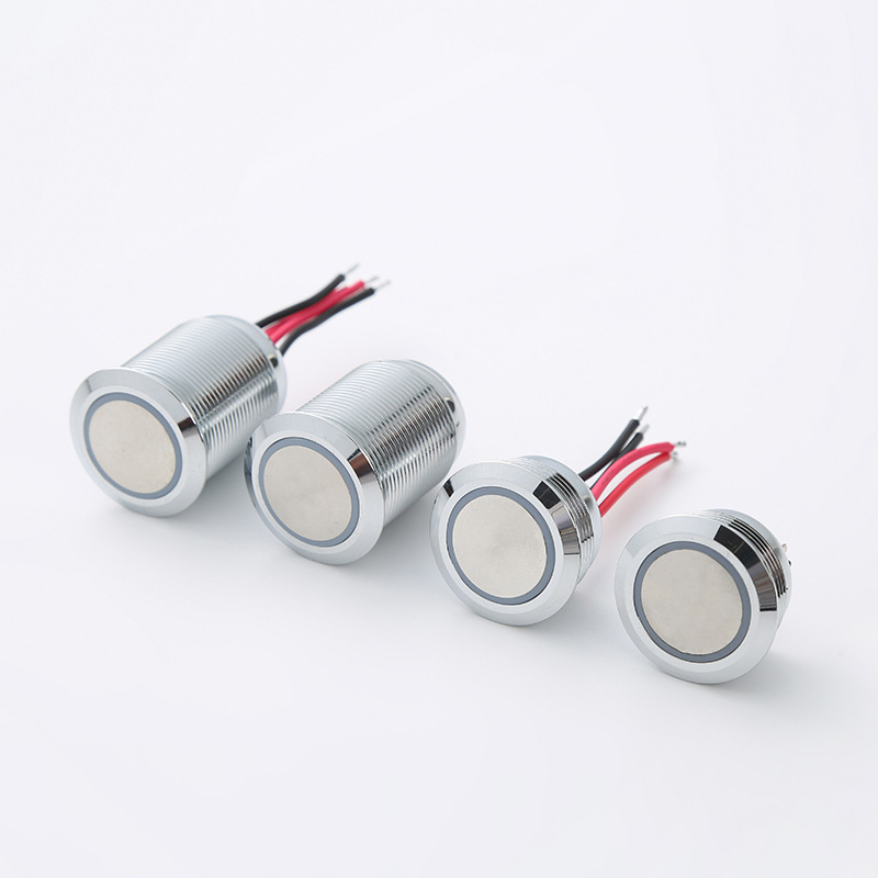 19mm Waterproof Latching Momentary Sensor Switch Stainless Steel Double Light Switch with Dimmer