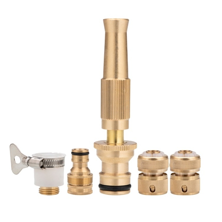 Spraying Brass High Pressure Water Gun Nozzle Direct High Quality Durable Nozzle