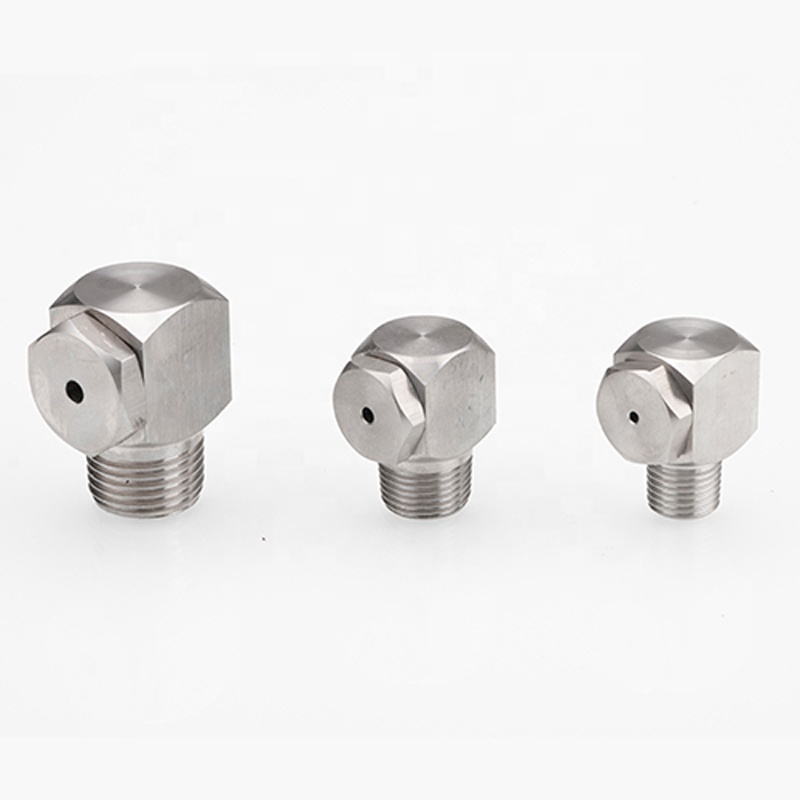 Stainless Steel Corner Hollow Cone Nozzle Elbow Cooling Wide-angle Full Cone water Spray Nozzle