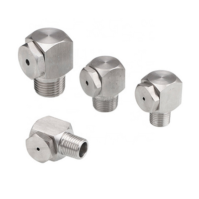 Stainless Steel Corner Hollow Cone Nozzle Elbow Cooling Wide-angle Full Cone water Spray Nozzle