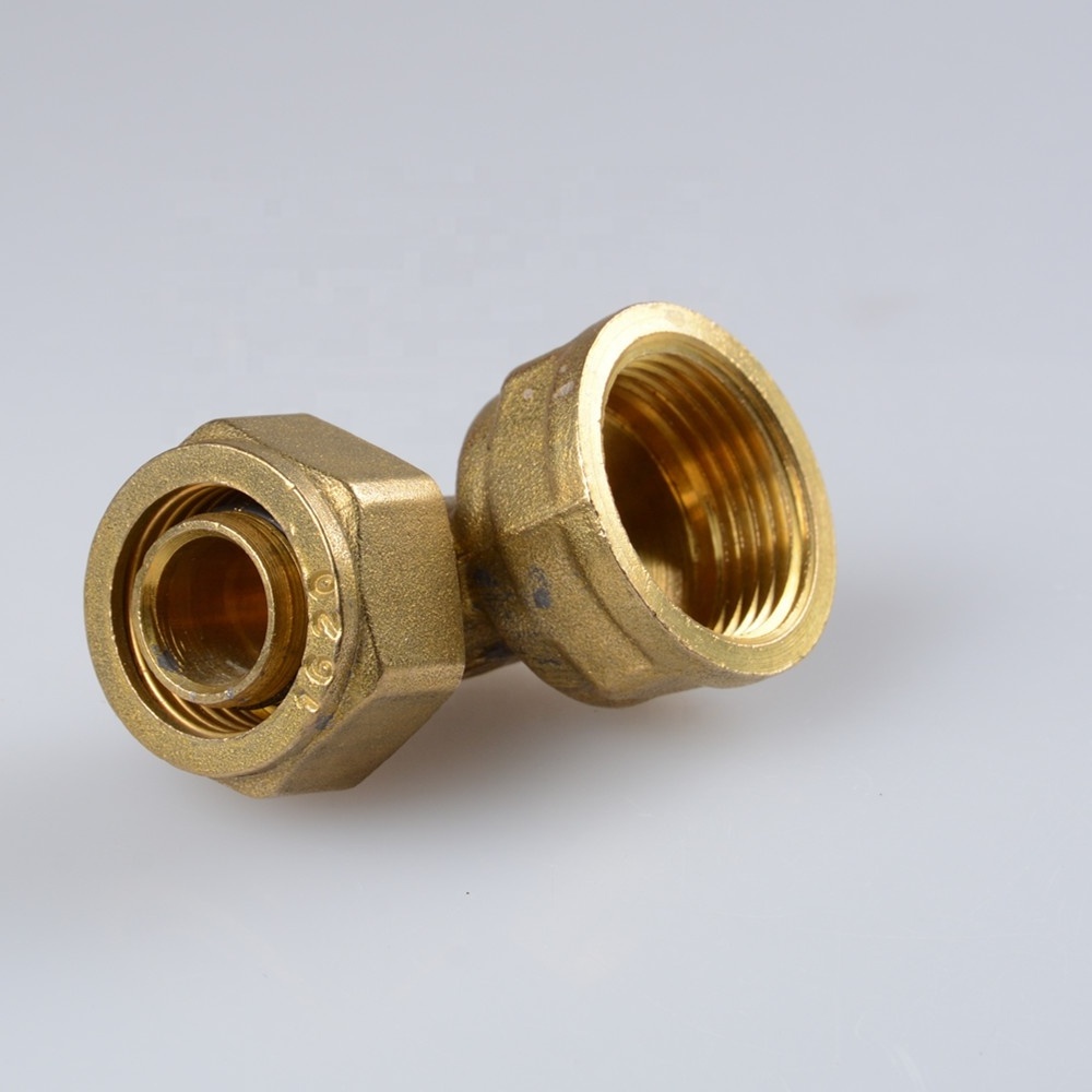 58-3% brass compression fittings for pex-al-pex pipes Reducer Elbow