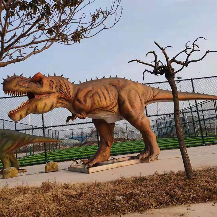 high quality life size amusement park decor dinosaur 3d display animatronic dinosaur model for theme park