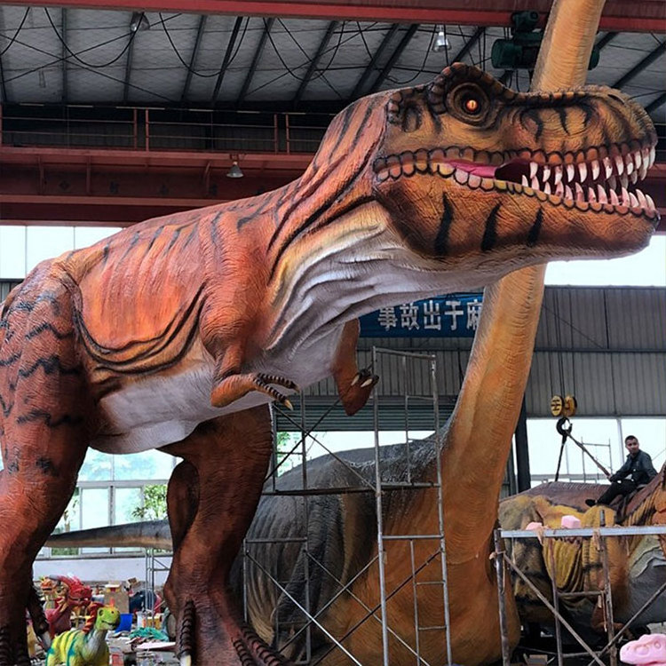 2024 dinosaur park high quality animatronic life-size 3D dinosaur realistic comercial center