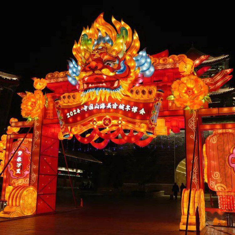 Outdoor Display Electric Chinese Silk lantern for sale Moon Festival Lantern