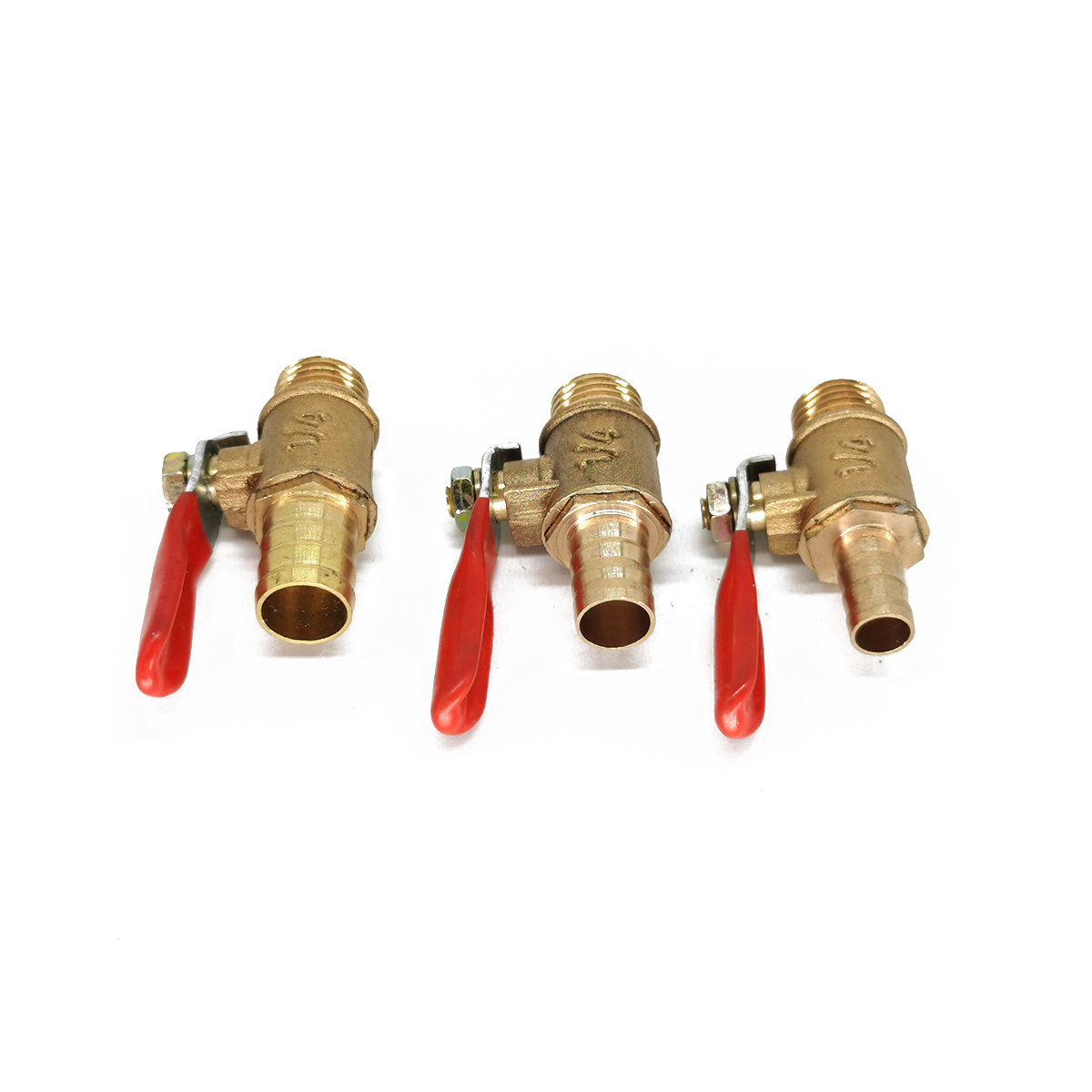 Brass 1/2'' inch Hose Barb Ball Valve 6/8/10/12MM Pex Fitting Gas/Water Valve