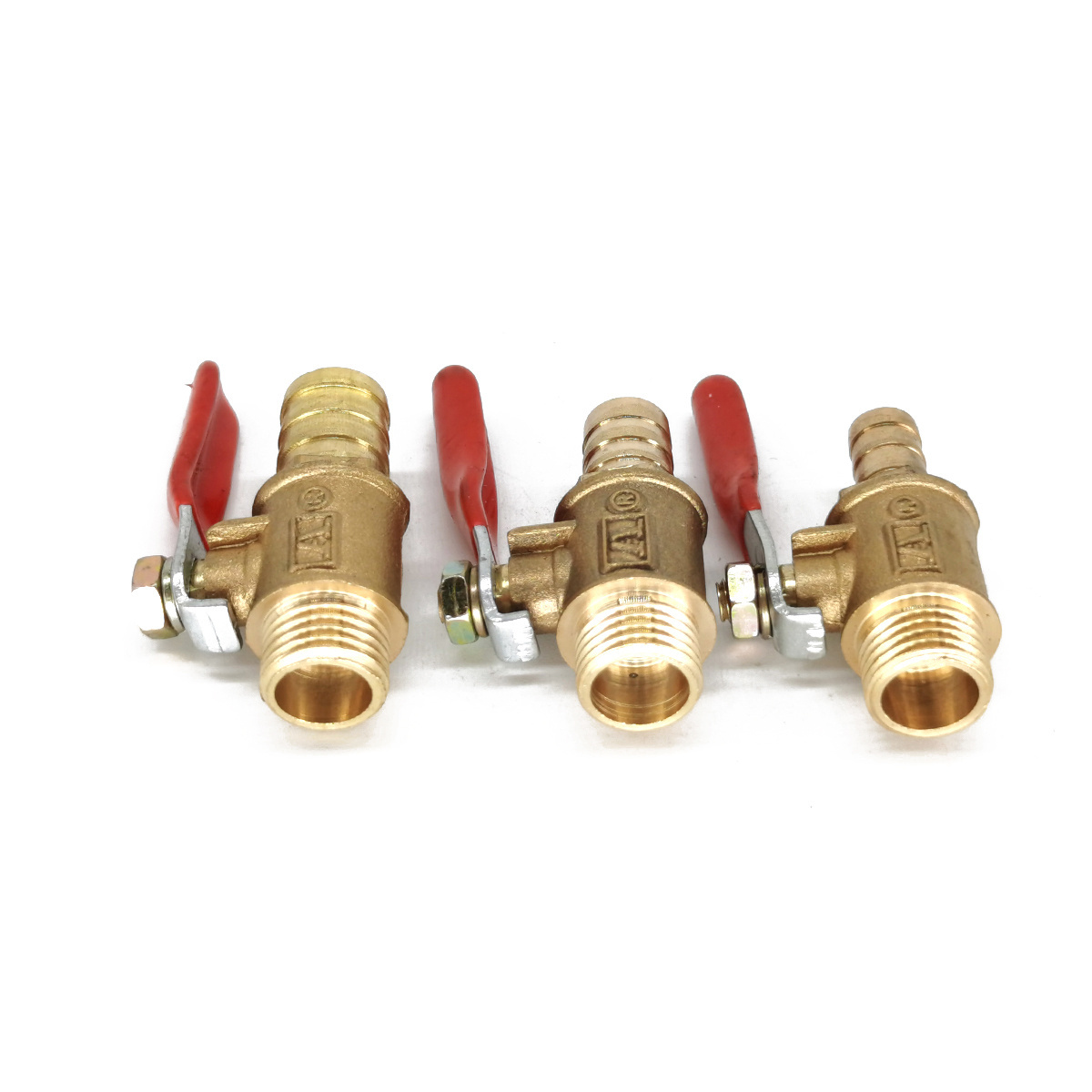 Brass 1/2'' inch Hose Barb Ball Valve 6/8/10/12MM Pex Fitting Gas/Water Valve