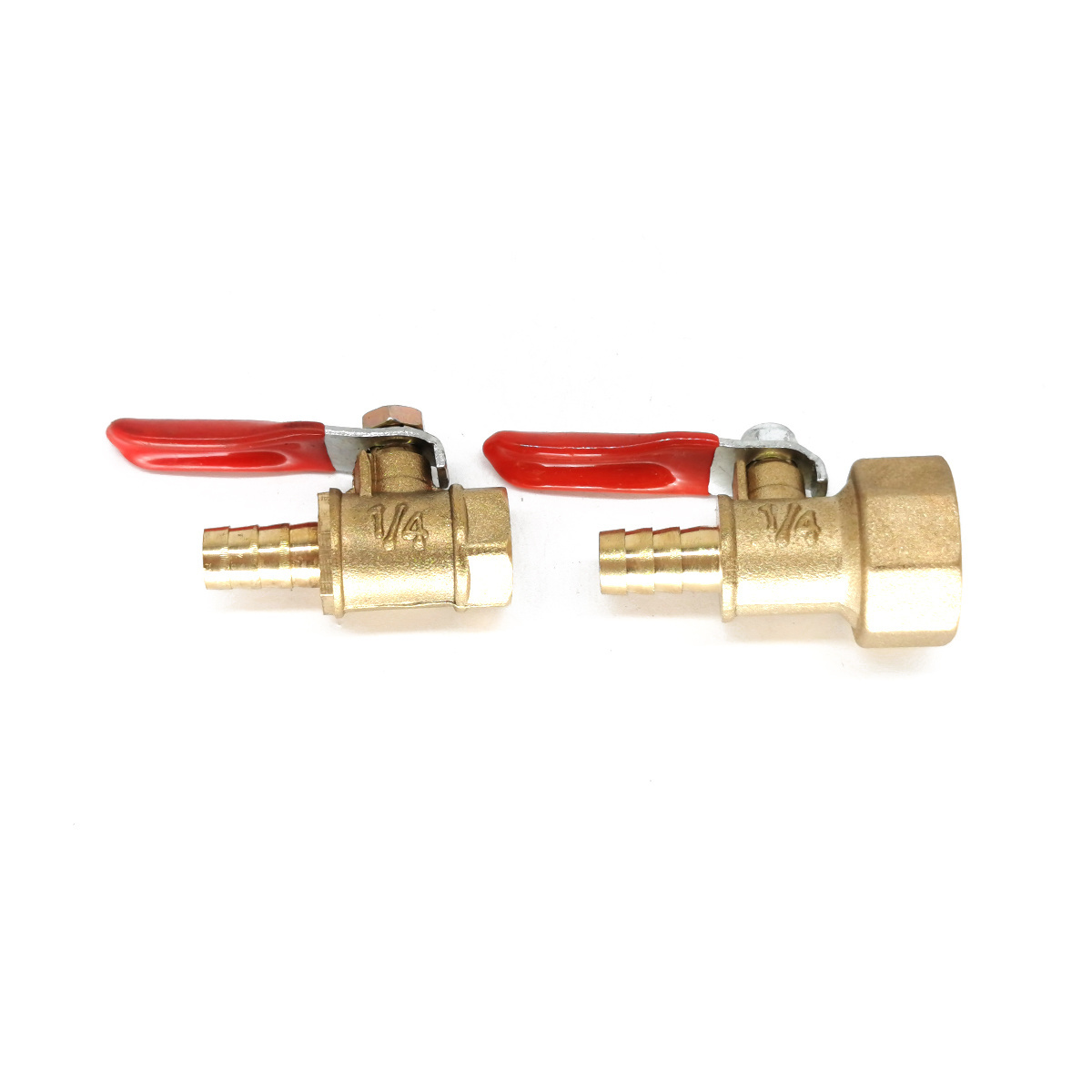 Brass 1/2'' inch Hose Barb Ball Valve 6/8/10/12MM Pex Fitting Gas/Water Valve